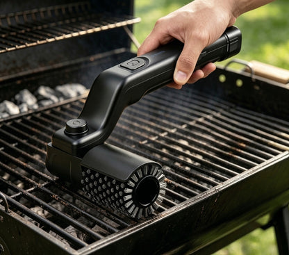 Cepillo Limpiador de Parrilla — Cerdas de Acero Inoxidable